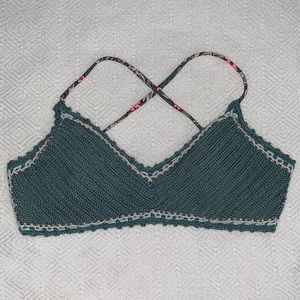teal bikini top